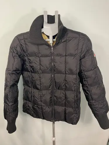 Tommy Jeans Womens Puffer Jacket US Ski Team Large Black Quilted Bomber Coat