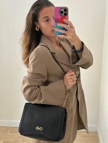 Salvatore Ferragamo COPY - Vintage Tan 3-Button Blazer Bell Sleeve Sz 10