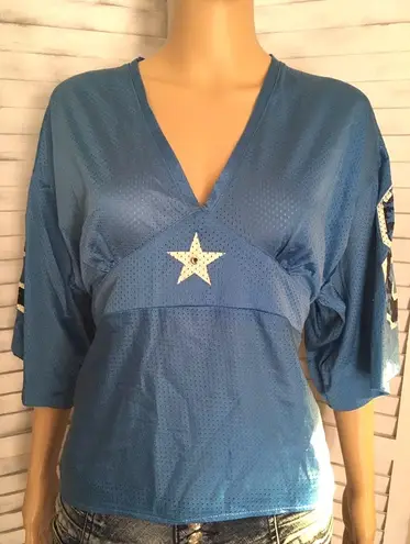 Sexy Football Jersey Blue Size M