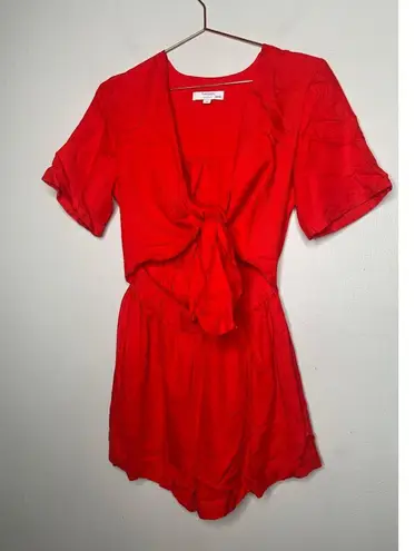 THAKOON x RTR Red Linen Blend Tie