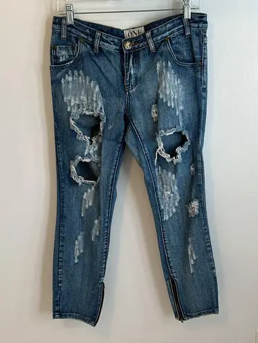 One Teaspoon  Trashed Freebirds Jeans