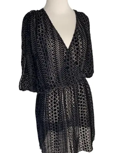 Rory Beca Silk & Velvet Mini Dress