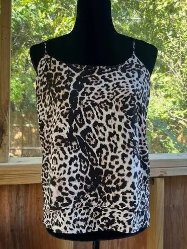 Rachel Zoe  Women's Animal Print Layered Cami Top Size S. NEW