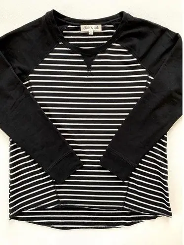 Olive & Oak Striped Sweatshirt