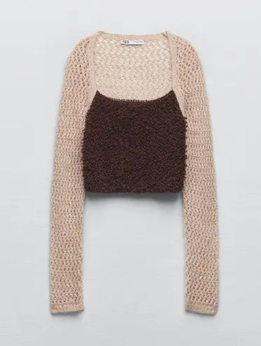 ZARA NWT  SHORT KNIT TOP