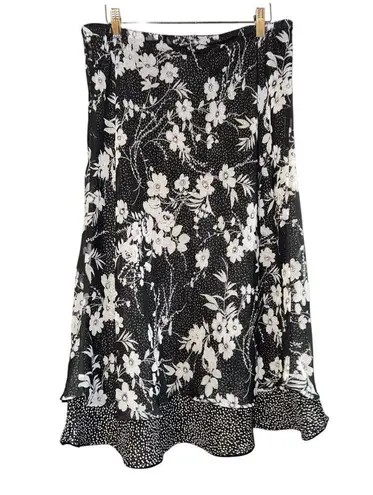 Notations Vtg Y2K Reversible Skirt Women XL Fairy Whimsygoth Floral 90s Fairy