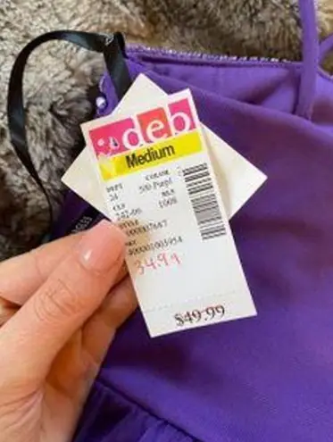 Purple Short Semi Formal Dress Size 6