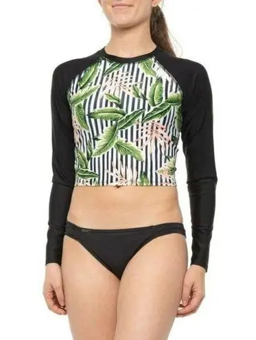 Body Glove Samoa Let It Be Crop Rash Guard XL NWT