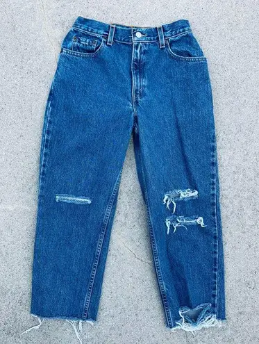 Levi's Vintage 550 High Waist Distressed Mom Jeans