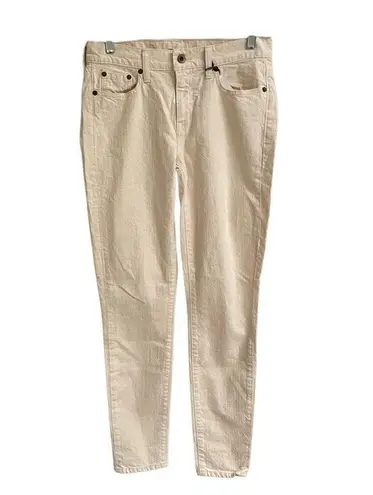 Taylor Stitch The Adler Jean In Cone Mills Natural women’s 27 cream slim cut NEW