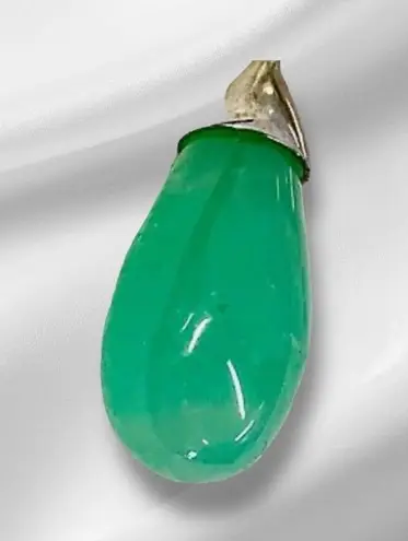 Whitney Kelly Sterling Silver Lapis Lace Agate Chrysoprase Pendant