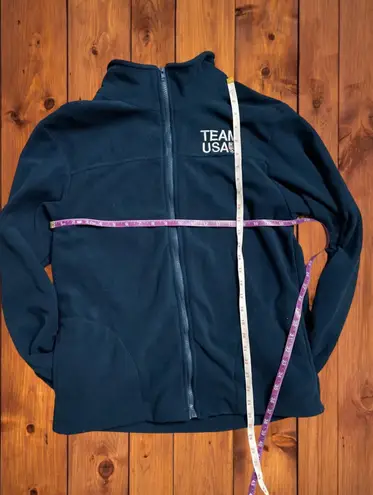 Team USA Unisex Adult’s Large Navy Blue Fleece Full Zip Olympic Jacket Gorpcore