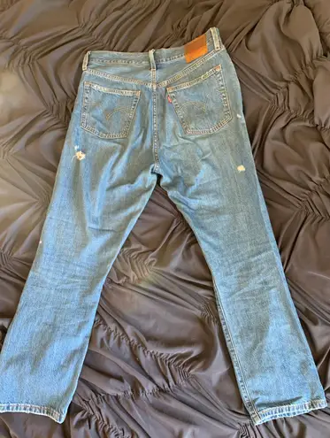 Levi's Womens Levi 501 Straight Leg Jeans