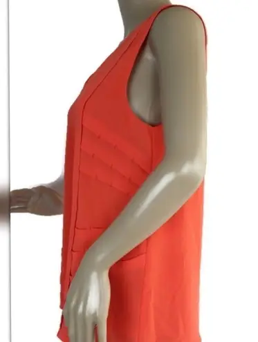 Colorblock  Women’s V neck sleeveless in orange tank top size Large