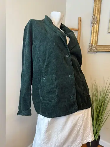 Poetry DOUBLE BREASTED Green Corduroy Jacket Size 14