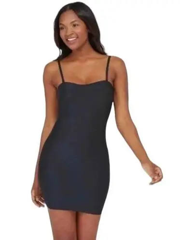 Spanx Assets by  Black Mini Dress Shapewear Slimming Undergarment Large L