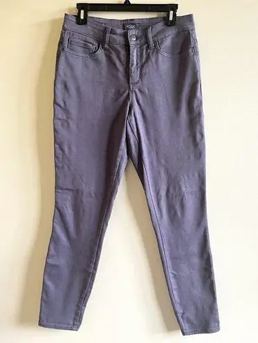 NYDJ Ami Skinny Leggings Ankle Pants Womens Size 6 Purple