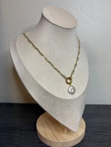 Handmade Gold Pearl Necklace | 20 Inches | Waterproof & Tarnish Resistant