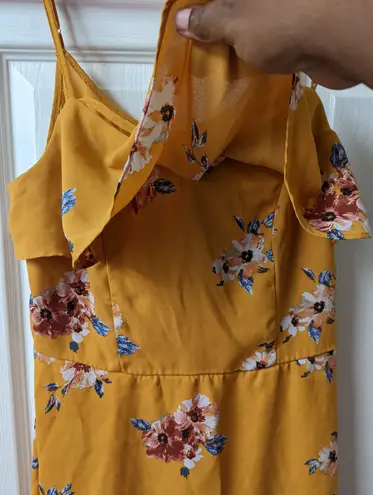 Three Pink Hearts floral print dress