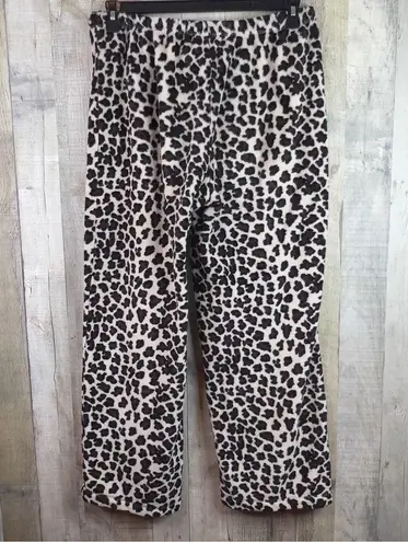 Willow Wear Size Small Fleece Pants Animal Print Black