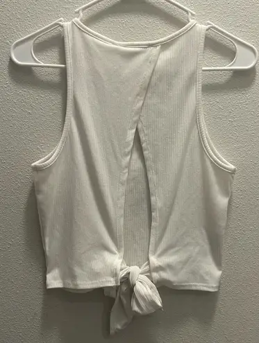 Jun & Ivy  Open Back Tank Top- White - Image 2