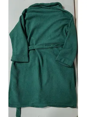 Fruit of the Loom Emerald Green Fleece Plush Bathrobe Robe O/S One Size ✨