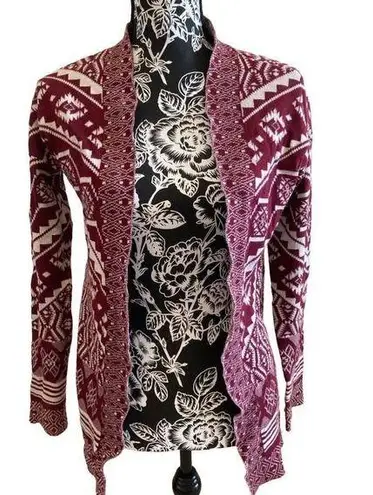 Pink republic  Cardigan Sweater Aztec Casual Geometric School