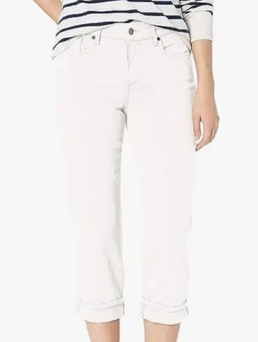 NYDJ White Lift Tuck Crop Denim Jeans Size 4