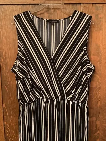 Jealous Tomato black and white striped jumpsuit 2X
