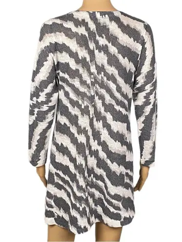 NALLY & MILLIE grey/taupe/cream, abstract striped, high