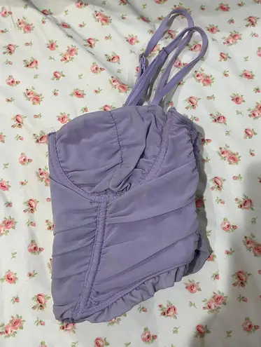 Tic Toc Purple Corset Top