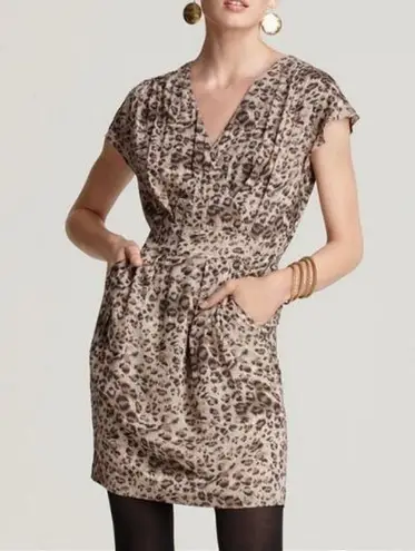 Rebecca Taylor Ocelot Wrap Dress Sz 6
