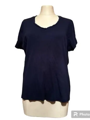 st. john's bay St. John’s Bay XXL short sleeve Vneck navy blue shirt