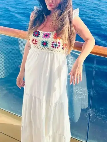 Slate + Willow Crochet Midi Dress Size XS