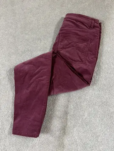 Soft Surroundings Pants Womens 8 Purple Brown Corduroy Tapered Stretch - Image 1