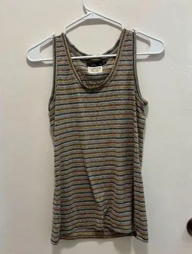 prAna  Women's Scoop Neck Striped Tank Top XS Multicolor Sleeveless Casual Summer