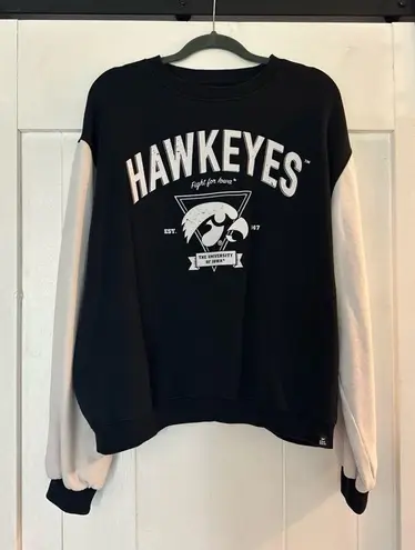 Iowa Hawkeyes Crewneck Sweatshirt Black Size XL