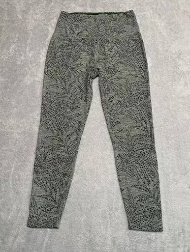 Beyond Yoga Leggings Medium Green Jungle Fern High Waist Soft Cozy Activewear