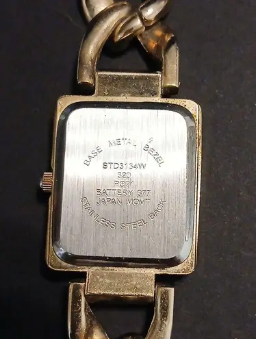 Studio time Quartz goldtone blinged out chain watch Gold