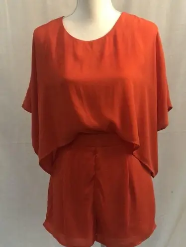 Jealous Tomato Romper~ Orange ~ Size Sm ~ Slit Back ~ Very Cute!