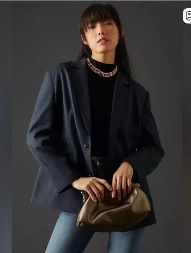 Anthropologie x Mare Mare Oversized Navy Striped Blazer