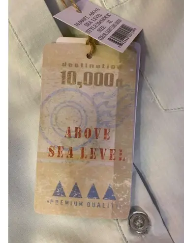 10,000 ft Above Sea Level Blouse Womens XL NEW Light Lime Green