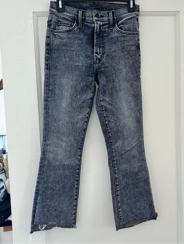 MOTHER The Insider Crop Step Fray in Train Stops Size 25 EUC Gray