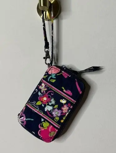 Vera Bradley  Ribbons Carry It All Wristlet Wallet Navy/Pink