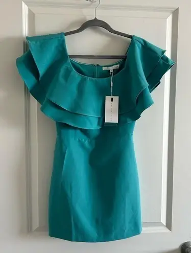 Endless Rose Anthropologie Ruffle Off The Shoulder Mini Dress Size xs Te…