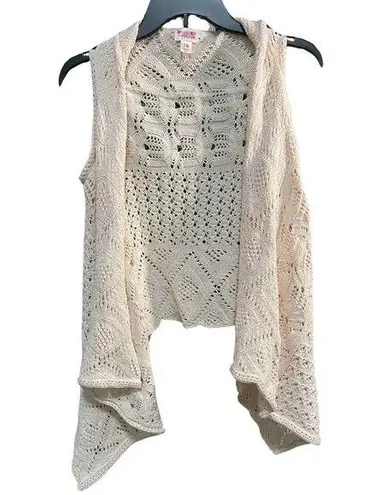 Mossimo Supply Co Cream Shrug with Asymmetrical Hem Size M