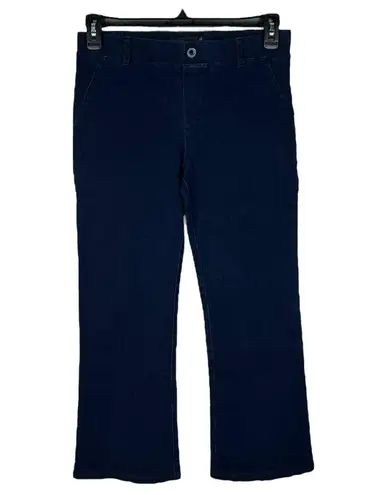 Betabrand Petite Medium Short Bootcut Jeans Pull-On Flat Front Stretch Pockets