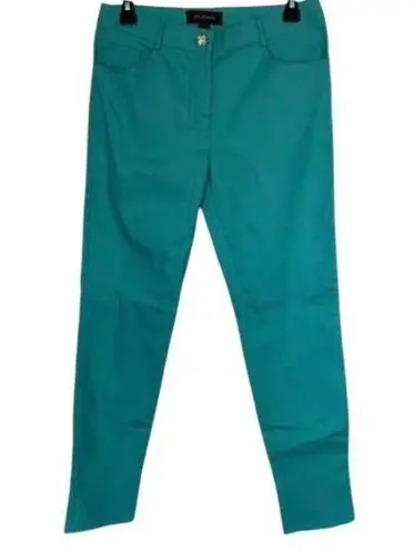 St. John Womens Turquoise Straight Leg Pans Size 6