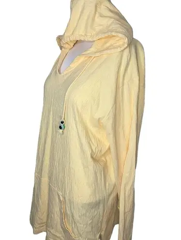 Artisan XXL  Hooded Spring Summer Yellow Hoodie Top Lightweight