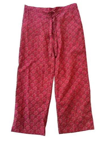 OLIVIA JAMES THE LABEL Midge Pants in pink Indian floral blockprint XS Pink